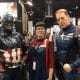 Jamie Hollier, center, is Captain Marvel at Denver’s comic convention.